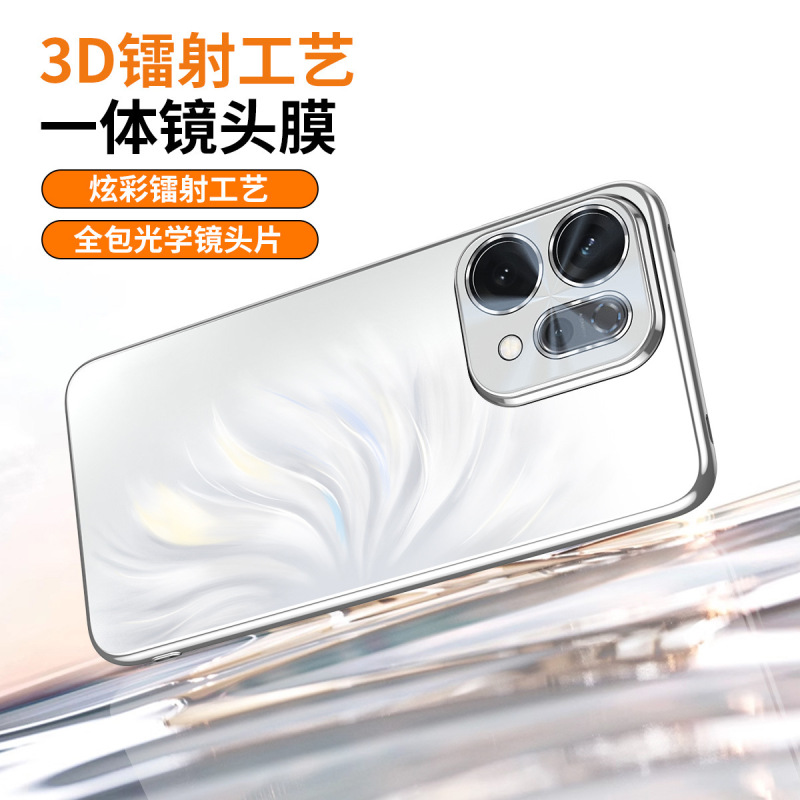 适用OPPOReno14pro手机壳全包镜头膜镭射Reno13高级感电镀保护套|undefined