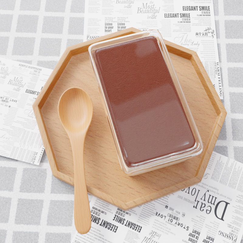 透明带盖提拉米苏盒千层慕斯蛋糕盒豆乳塑料盒子一次性甜品打包盒