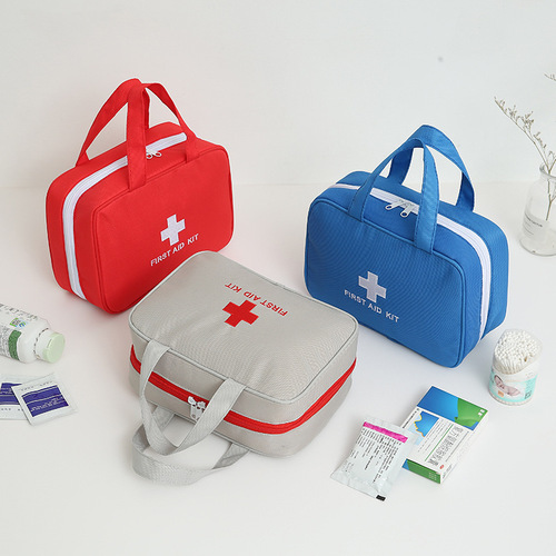Foreign Trade Supply Home Use Student Prevention Protection Bag Children Convenient Carry Medical Kit First Aid Health Bag Large Size