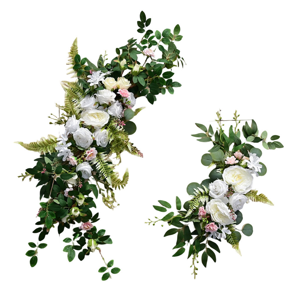 Amazon 2025 simulación transfronteriza de flores de agua bienvenida arco decoración floral decoración de boda al aire libre floral decoración de boda