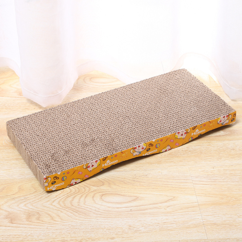 Tablero del rasguño del gato engrosado resistente a los arañazos durable de alta densidad gato juguete ola desechable azulejo papel mascota gato suministros