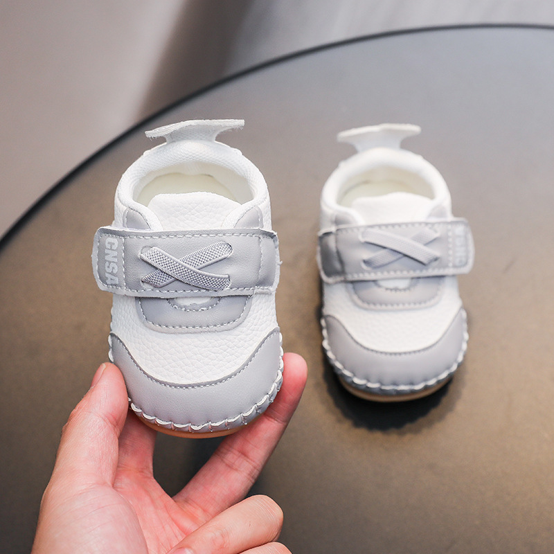 Babyschuhe für Mädchen, Frühling und Herbst, ein Jahr alte Babyschuhe, weiche Sohle, 03–6–9 Monate, Junge, Kleinkindschuhe, weiches Leder, weiche Sohle_voghion.com