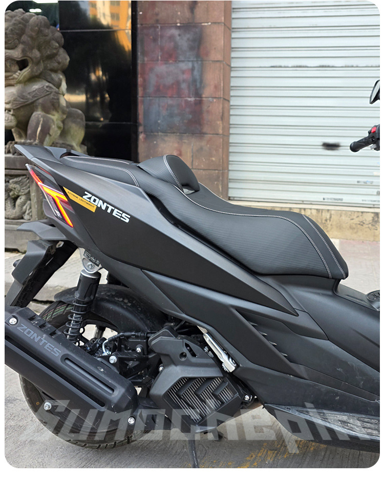 Suitable for Zontes 150X Motorcycle Leather Seat Cushion Assembly to Lower Seat Height, Seat Latex Lumbar Support Modification Parts