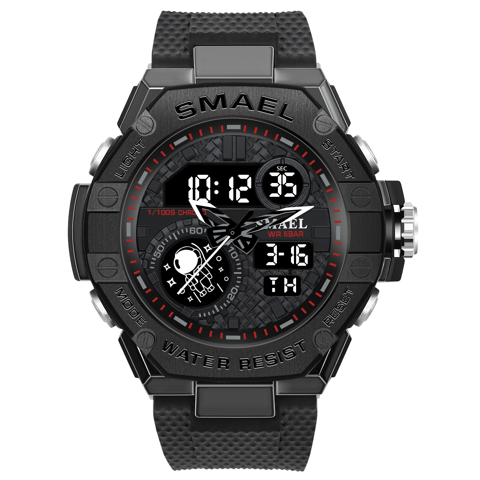 SMAEL Smale Venta caliente reloj de los hombres deportes al aire libre cronómetro electrónico cronómetro multifunción reloj deportivo 8068