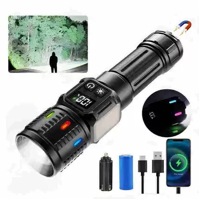 UV fənərlər, Light Flashlight Screen Magnet Tail - 2306-flashlight-26650