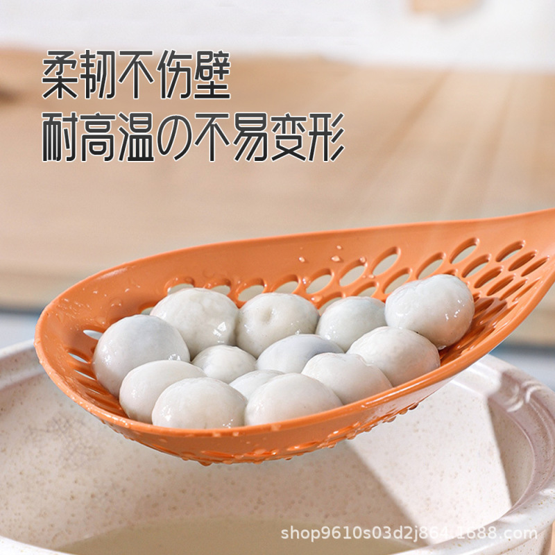 长柄漏勺大号捞面勺防滑捞饺子厨房家用神器过滤网耐高温沥水笊篱|undefined