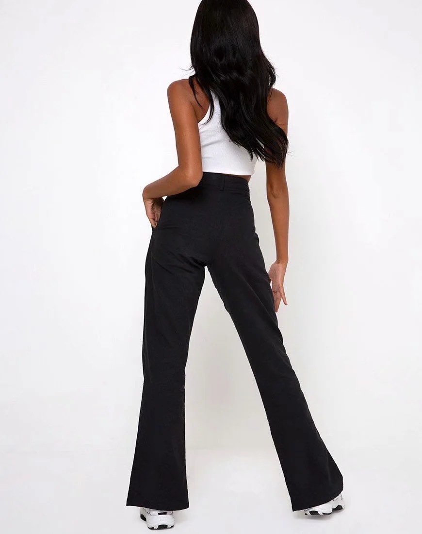 spring new high-waist loose straight-leg pants  NSAC37227