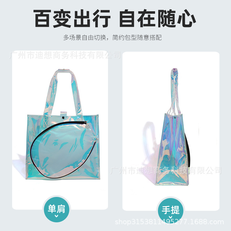 Inventario transfronterizo 2025 nuevo bolso de tenis de mujer colorido bolso de raqueta de hombro portátil al aire libre bolso de bádminton de hombre image 4