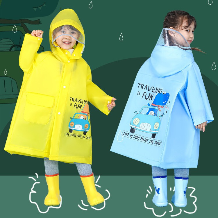 Children's Raincoat Boys' Children's Full Body Waterproof Girls' Raincoat Baby Kindergarten Primary School Pupils Special Poncho
