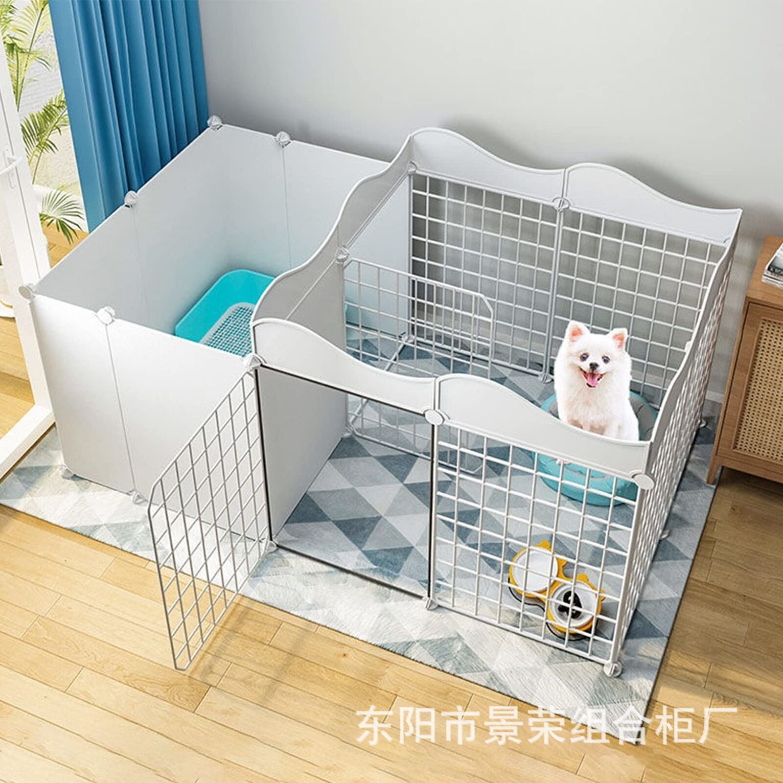 猫狗宠物围栏小型喵家用宿舍超大空间护栏室内自由主组合训厕专用
