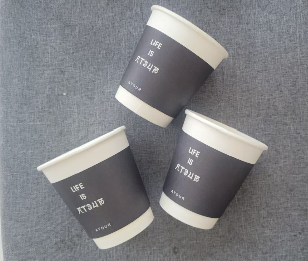 Atour Anxin Cup Copa de papel engrosada Copa de papel de hotel Oferta en stock