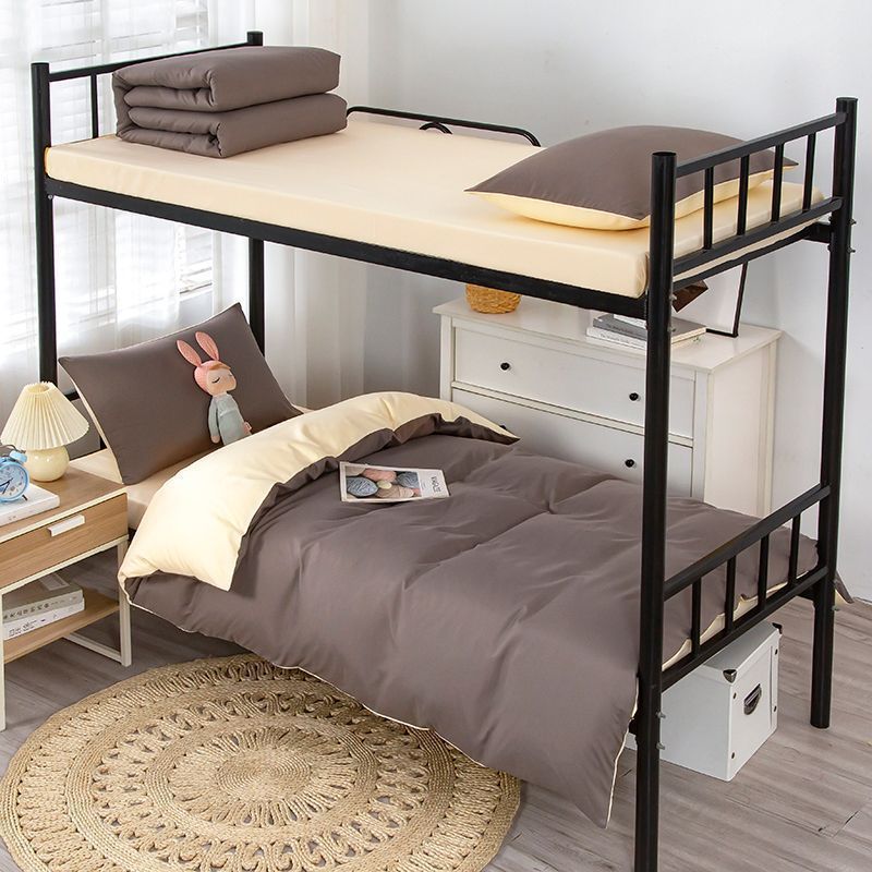 Edredón de color sólido un conjunto de edredón de invierno Core Four Seasons dormitorio de estudiantes universal edredón de algodón de primavera y otoño conjunto de cuatro o seis piezas