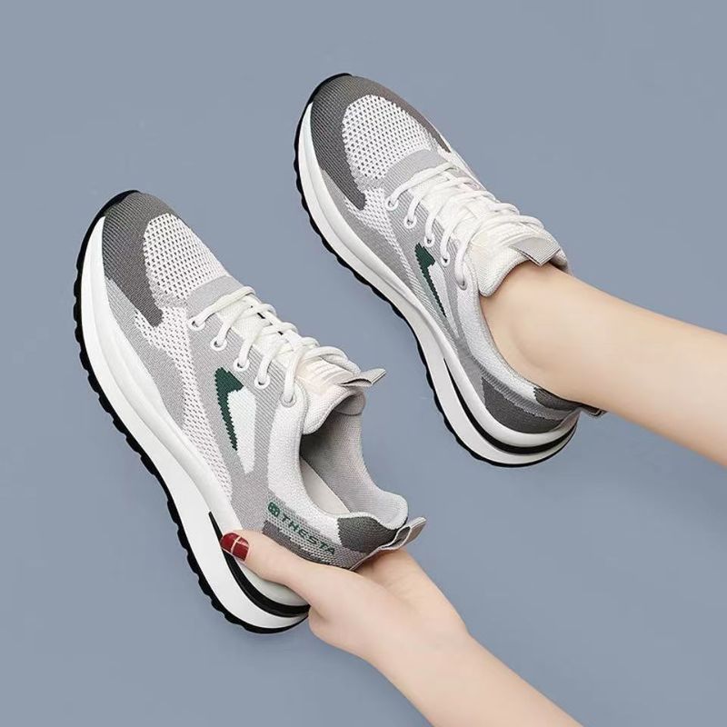 2022 New Spring Light Sneakers Women's Korean Style Fashion Running Shoes Women's Mesh Breathable Casual Women's Shoes