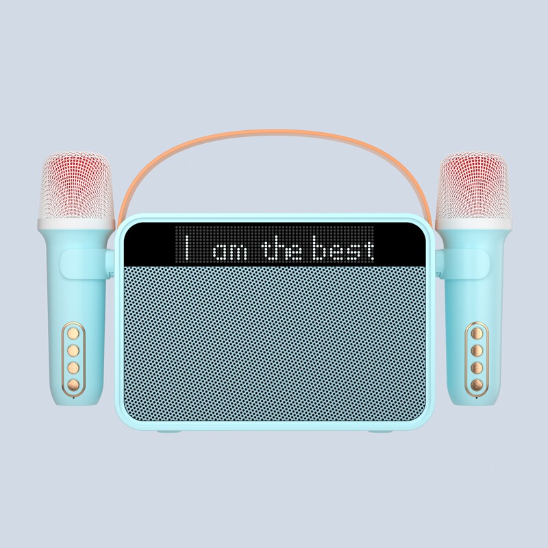 Cross-Border New Model Wireless Bluetooth Speaker with Screen, Lyrics Display, Karaoke Function, Suitable for Family Gatherings and Outdoor Portable Use Cross-Border New Model Wireless Bluetooth Speaker with Screen, Lyrics Display, Karaoke Function, Suitable for Family Gatherings and Outdoor Portable Use