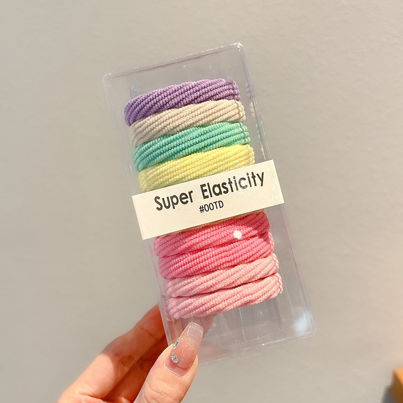 Coletero elástico sencillo de nuevo estilo 2026, banda para el pelo pequeña sin costuras para mujer, suave para el cabello, sujetador de cola de caballo.