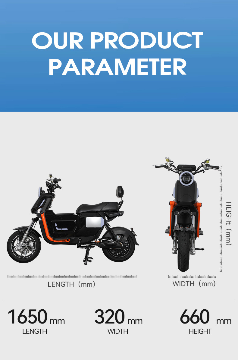 U2 Export Model Electric Vehicle with Long Range, Two-Wheeled Electric Scooter for Adult Commuting, Electric Bicycle Manufacturer