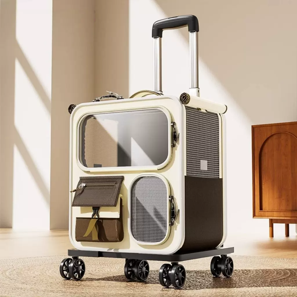 猫包外出便携猫咪背包宠物拉杆箱双肩包多猫神器大容量狗狗行李箱