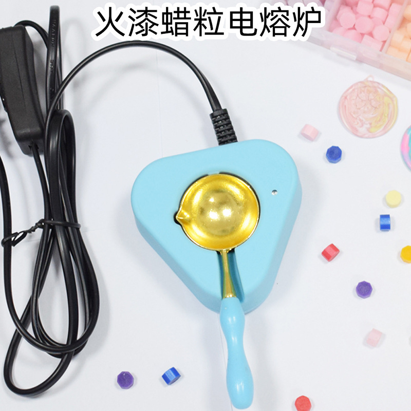 Fire paint seal electric melting furnace wax spoon set handle stirring needle fire paint seal head manufacturer direct selling fire paint tools