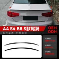 Подходит для Audi A4 S4 B8 S 2009-2016 годов выпуска, заднее крыло, верхнее крыло, фиксированное крыло, спойлер, тюнинг-детали для экспорта