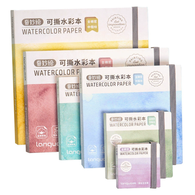 蓝果 хлопковая квадратная книжка с картинками, акварель, 300G
