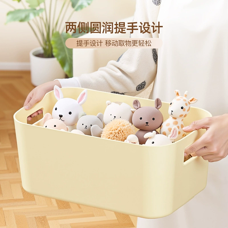 Table Storage Box Macaron, Thickened PP, Multicolour, Small 21×14×7 cm