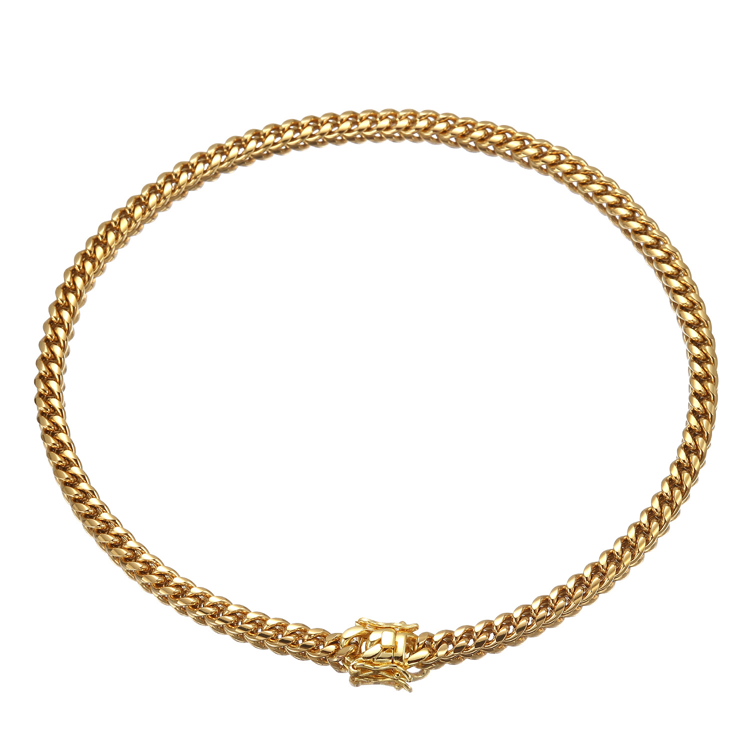 Holiday, Daily Occasion Hip-Hop Punk Geometric 304 Stainless Steel Polishing Unisex Chain Necklace Men Chain Necklaces