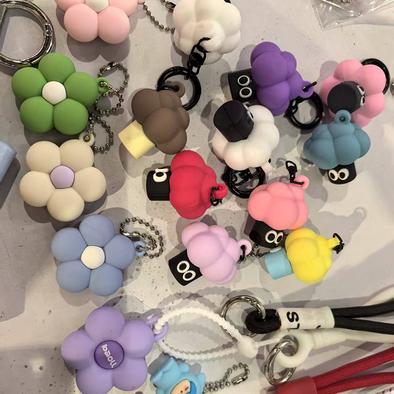 Colgante de llavero de dibujos animados, colgante de nube de brócoli, muñeca, bolso, colgante, distribución spot