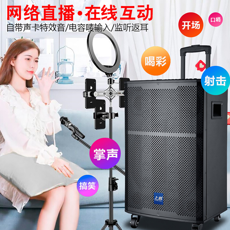 广场舞音响功放一体机家用KTV演出K歌乐器弹唱蓝牙音箱蓝牙5.0|undefined