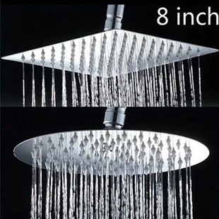 Stainless Steel Top Nozzle Single Head Bathhouse Hotel Shower Dormitory Bath Pool Pressurized Shower Head Old-Fashioned Plastic Export