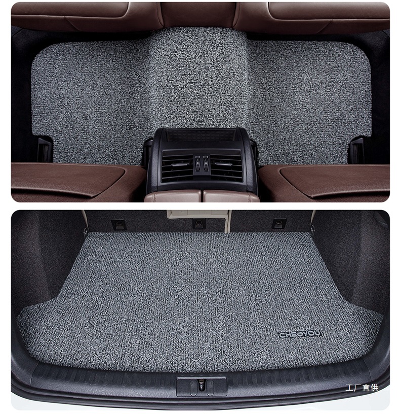 Car Floor Mat for the Driver's Seat, Single Piece Mat for the Driver's Seat, Single Wire Loop for the Passenger's Seat, Special Mat for the Passenger's Seat by Zhepei Hui