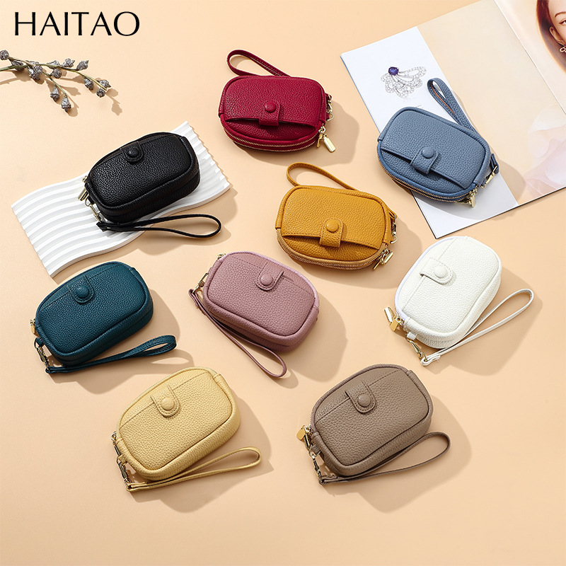 Nuevo mini bolso de cambio para mujeres de gran capacidad doble cremallera bolsa multifuncional bolsa pequeña bolsa de mano al por mayor