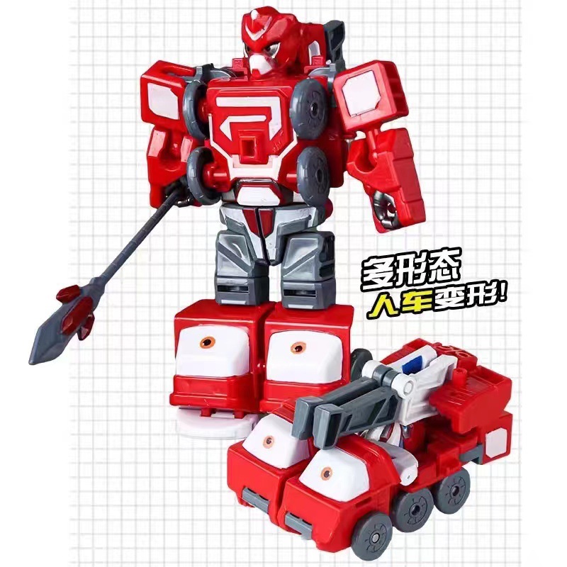 Equipo de ingeniería de construcción infantil deformación de robot deformación conjunto de puzzle niño regalo juguetes al por mayor