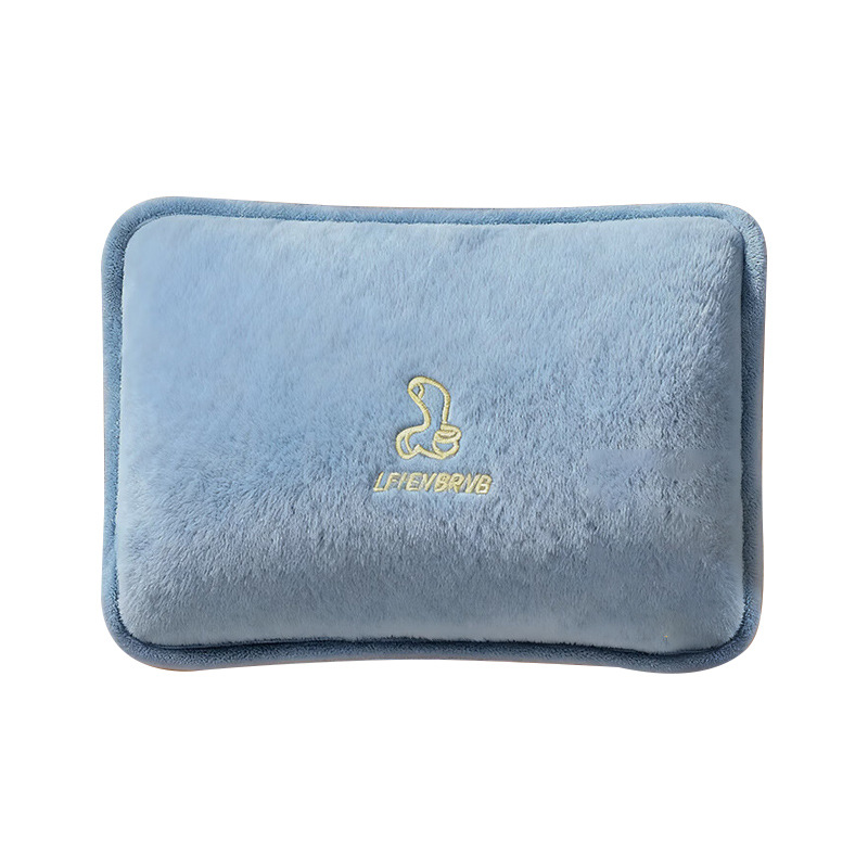 Zhigao bolsa de agua caliente, bolsa de agua caliente recargable, bolsa de agua caliente a prueba de explosiones, bolsa de calentamiento eléctrico, bolsa de calentamiento eléctrico de peluche gruesa.