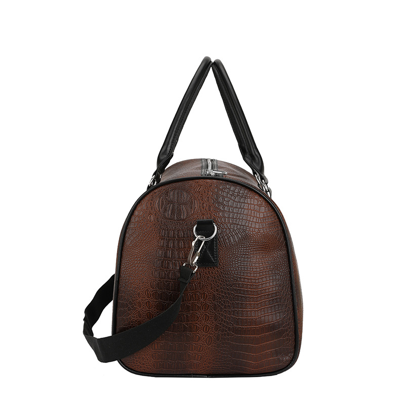 Bolsa de viaje portátil personalizada de comercio exterior transfronterizo bolsa deportiva al aire libre de corta distancia bolsa deportiva europea y americana cocodrilo bolsa