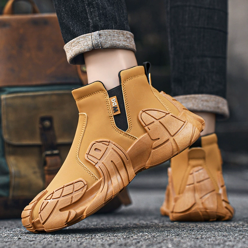 2024 новые мужские повседневные туфли на открытом воздухе спортивная обувь модная корейская мужская обувь дикая индивидуальность противоскользящая