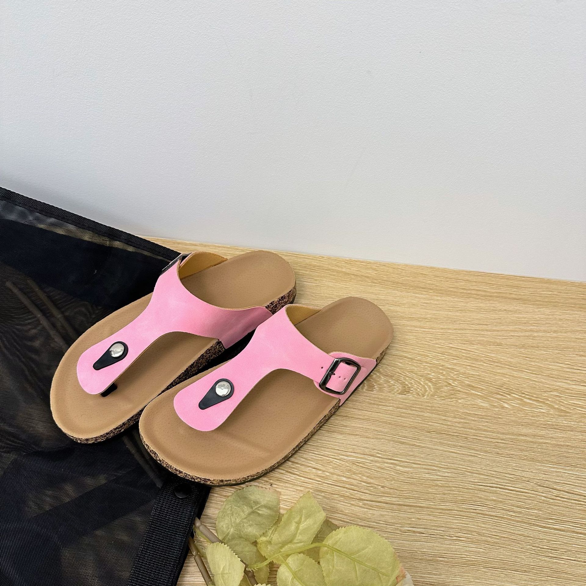 Plus Size Women's Cork Slippers European And American Style Lady Slippers_vogvips.com