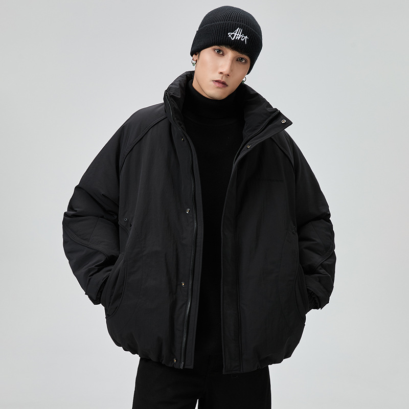 Allin90 Duck down Short down Jacket Men's Winter American Thickeneded Warm Stand-Up Collar Outdoor Workwear Couple Jacket