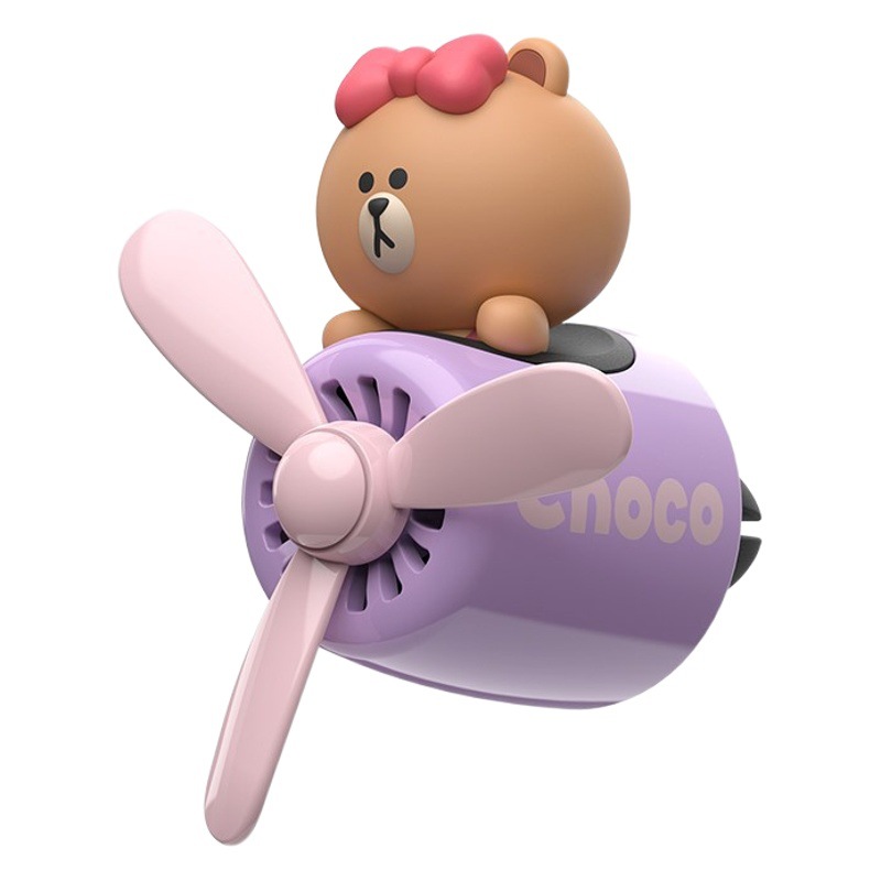 Línea Amigos oso pardo piloto salida de aire del coche aromaterapia perfume del coche de la Fuerza Aérea II aviones