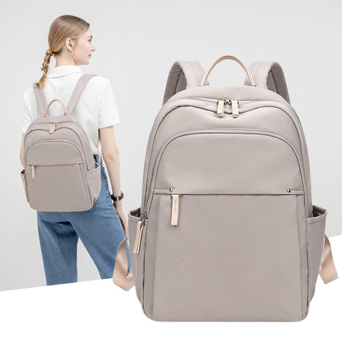  new summer style simple lightweight commuter backpack large capacity computer bag Oxford cloth casual women's backpack