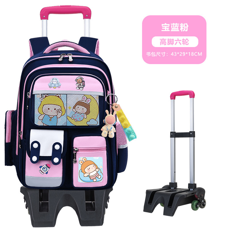 2026 nueva mochila escolar de tirón para estudiantes de primaria 23456 grados mochila de hombro