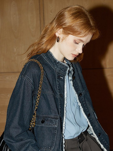 Denim spring retro jacket
