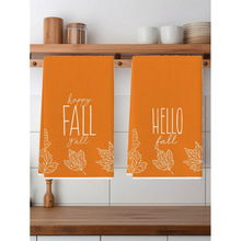 E 74302 Pumpkin Plaid Kitchen Towel �Ϲϸ��Ӳ��ֽ��羳��