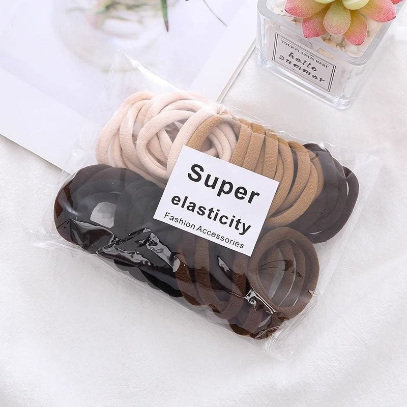Anillo de cabello desechable correa de goma niñas no lastimar cabello pequeño viento fragante duradero delgado engrosar la cuerda de cabello anillo de cabello bolsa de adornamiento para el cabello
