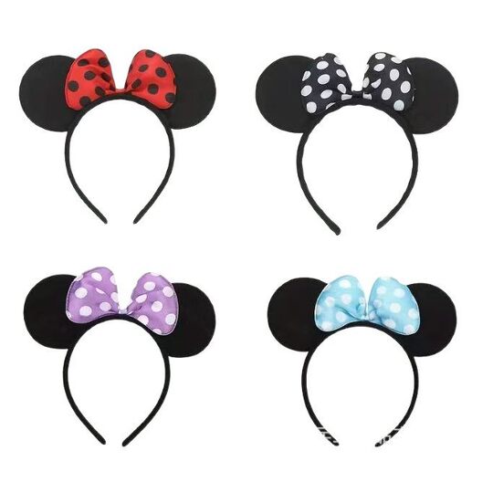 June 1 Halloween Kindergarten Children Mickey Mouse Performance Minnie Mickey Head Buckle Headband Headband Bow
