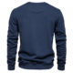 Autumn 2024 new European size long sleeve solid color sweater trendy foreign trade men's loose solid color round neck casual sweater