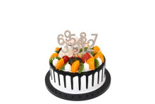 cake topperscaketopper 小数字合金蛋糕插金属蛋糕水钻蛋糕插牌