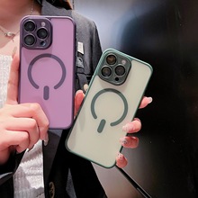 磨砂肤感适用苹果16Promax手机壳C型磁吸iPhone16Pro镜头膜保护套