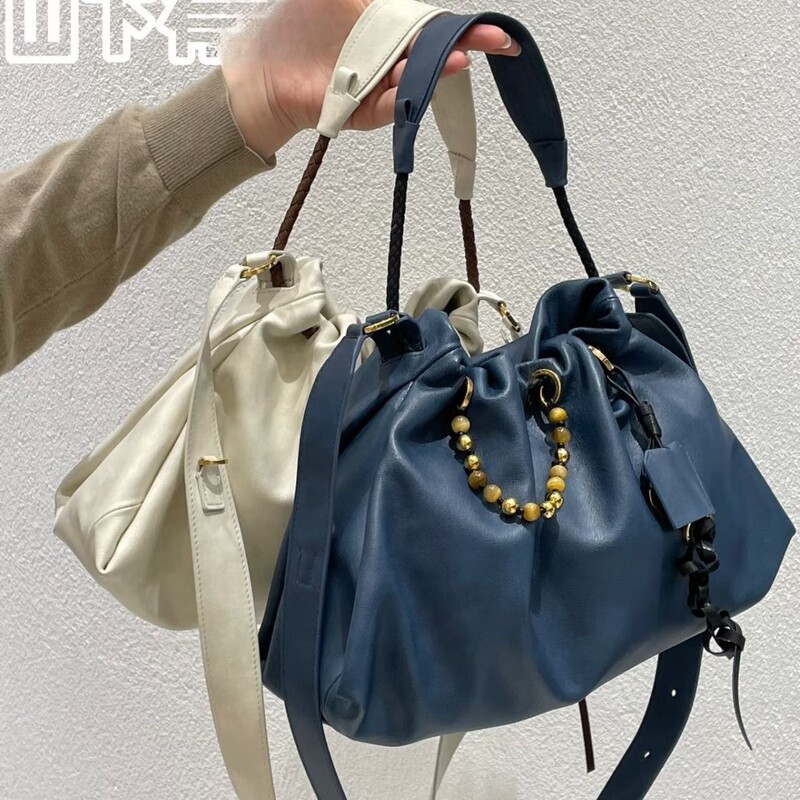 Garbage Bag Design Bag 2025 Casual New Women's Bag Trendy Niche Design Crossbody Bag Fashionable Personalized Bucket Bag
