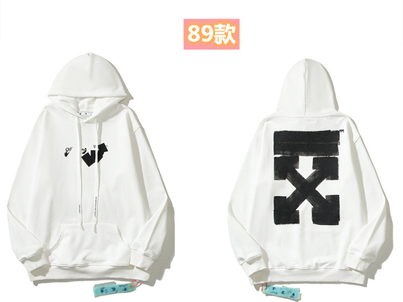 Marca de moda offwhite graffiti religioso pintura al óleo impresión de flecha hombre y mujer suelta OW pareja alta calle hoodie abrigo