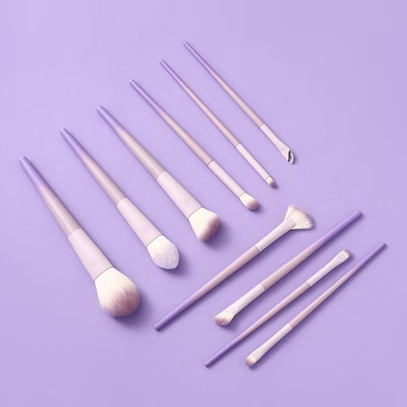 Juego de pinceles de maquillaje Xingdizi 10 juego completo de pinceles de sombra de ojos con rubor en polvo suelto